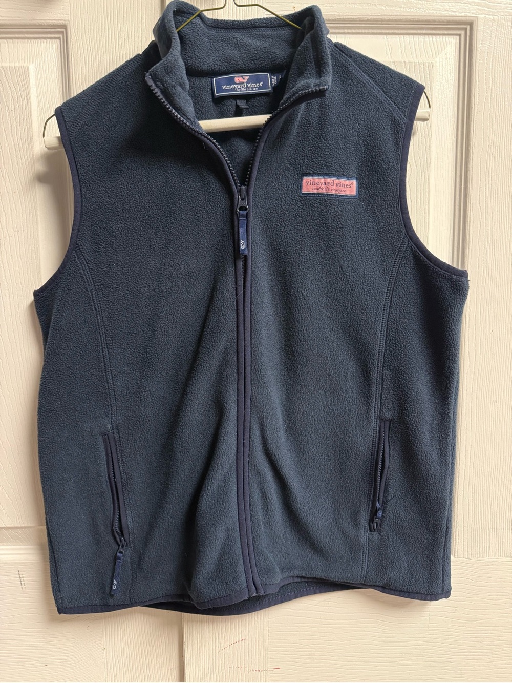 Vineyard Vines Boys Large Navy Fleece Vest